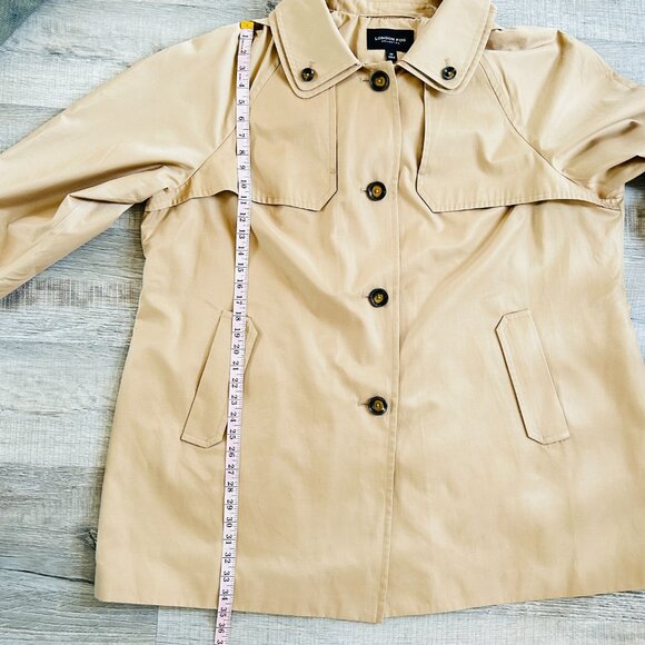 London Fog detachable hooded trench coat/raincoat (size 3X) - Picture 10 of 15